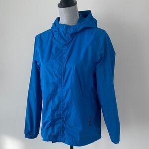 Iceberg Outerwear Blue Packable Hoodie Windbreaker Jacket Youth 16/18 Outdoor